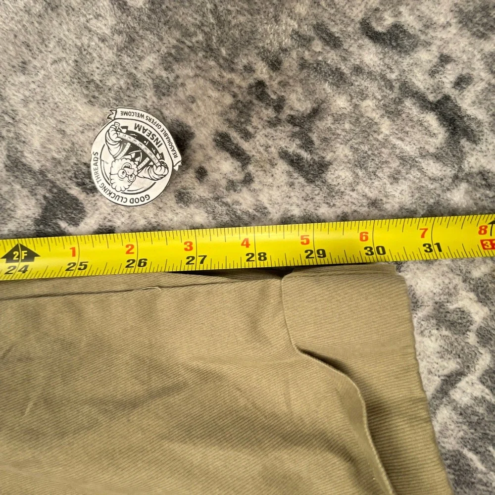 Polo Ralph Lauren Mens 35x30 Double Pleated Pants Solid Beige Chino Cotton Khaki